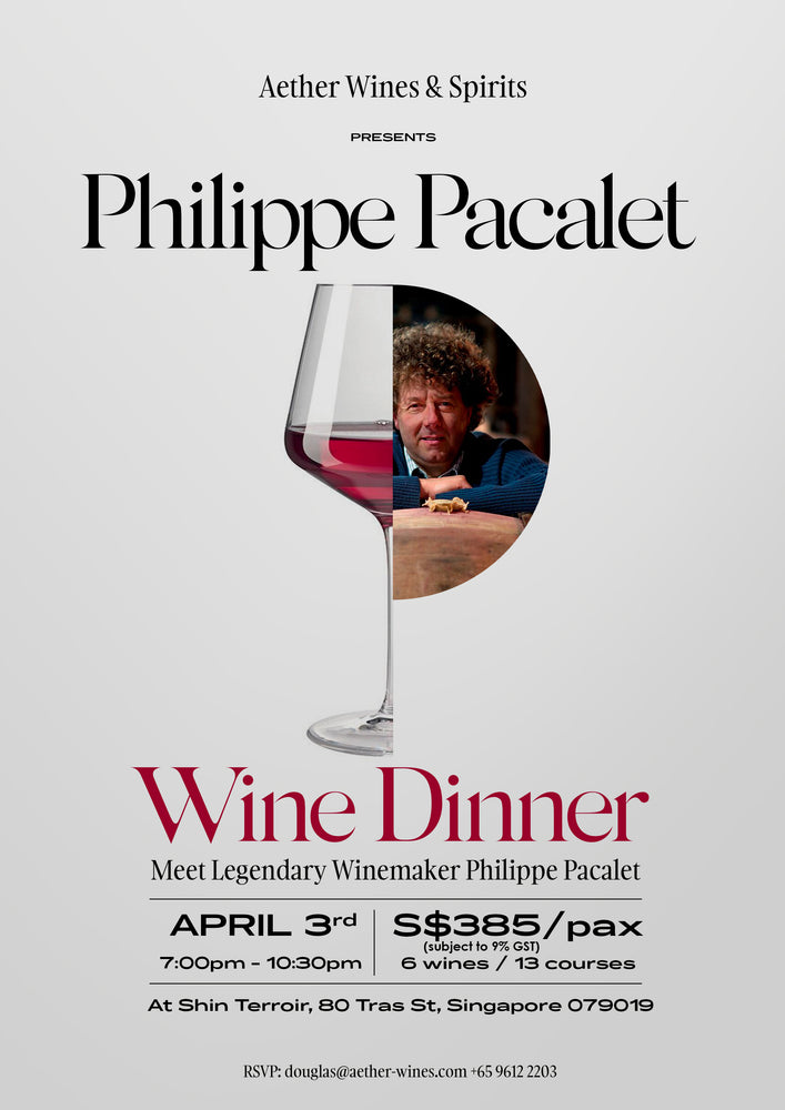 Philippe Pacalet's Wine Dinner At Shin Terroir - April 3rd 2024 (Limited to 30 pax)
